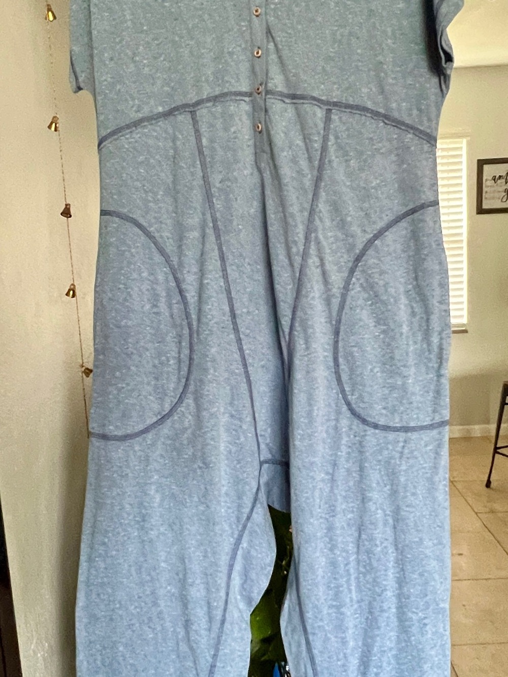 Free People Intimately Pillow Talk Henley Romper M✨ - Picture 2 of 6